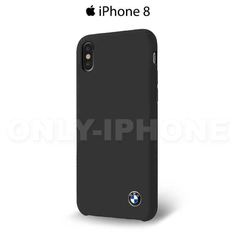 coque bmw silicone signature noir pour iphone 8